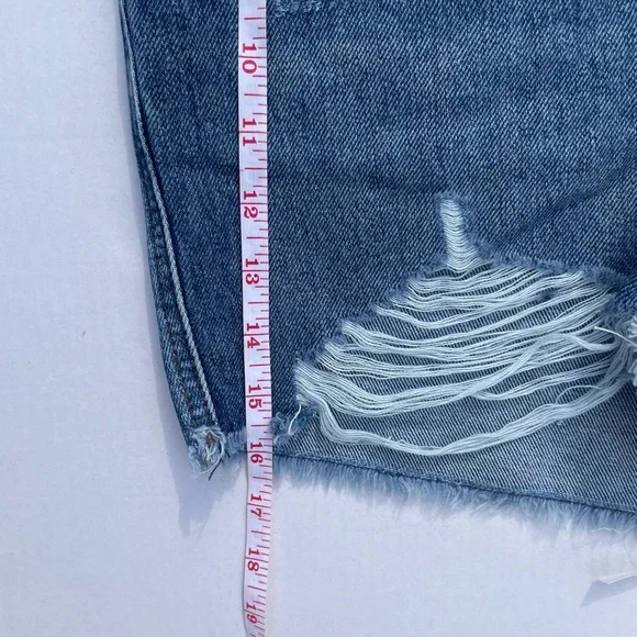 Judy Blue High Waist Distressed Denim Shorts XL NWT - Picture 4 of 7